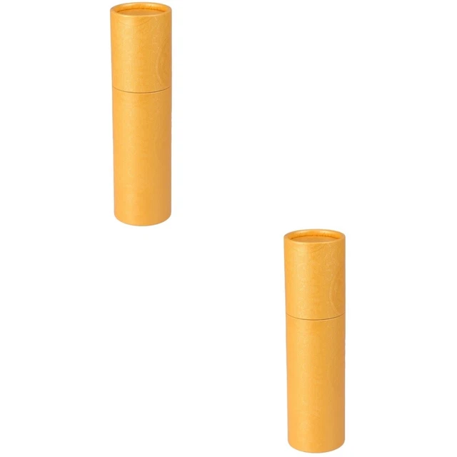 2x Tubos de cartón Papel Pintura Tubo Papel Arte Tubo Pintura Hojas Cilindro