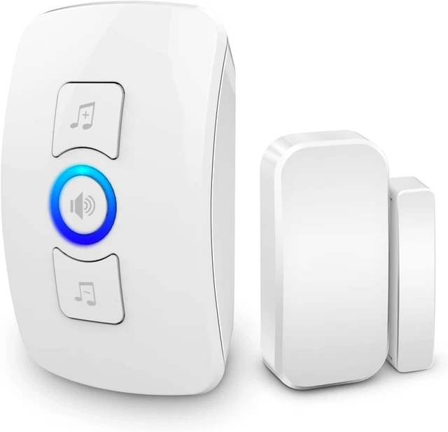 DOOR CHIME, WIRELESS Door Alarm Contact Sensor with 500FT Range 32