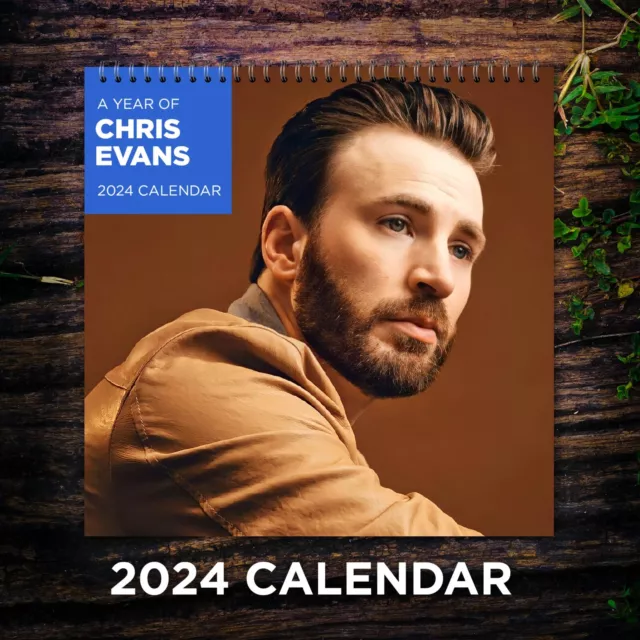 CHRIS EVANS CALENDAR 2024, Chris Evans 2024 Celebrity Wall Calendar £23