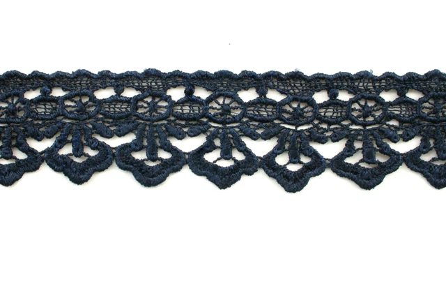 Unotrim 1.75" Wide 19 Colors Venise Guipure Lace Trim Floral Embroidery By Yard