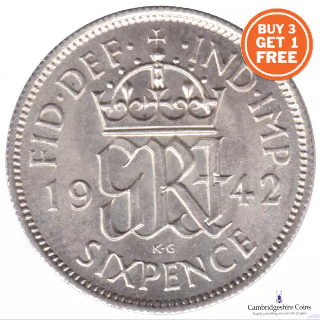 1937 - 1952 British Lucky Sixpence George Vi Tanner Wedding Gift Choose Year