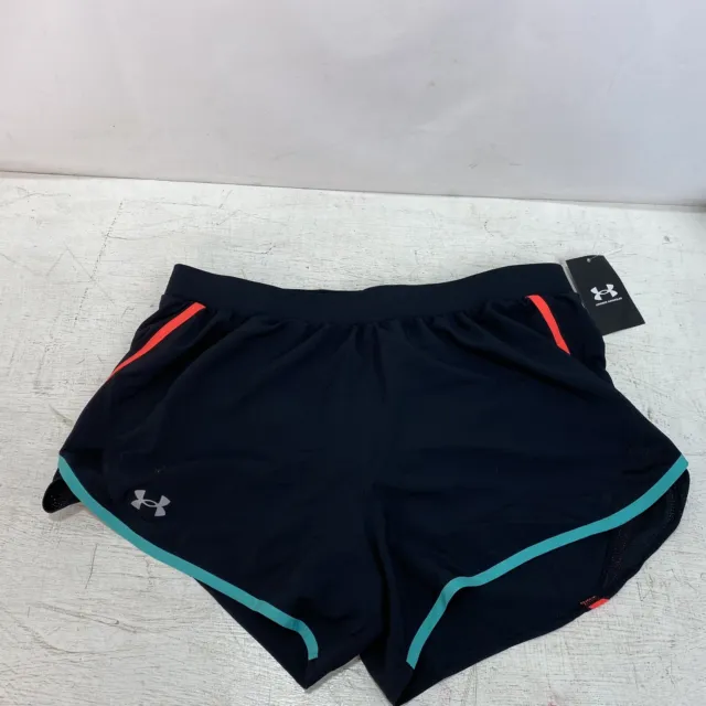 Under Armour Women's UA Fly-By 2.0 Shorts 1350196-023 - Black / Beta