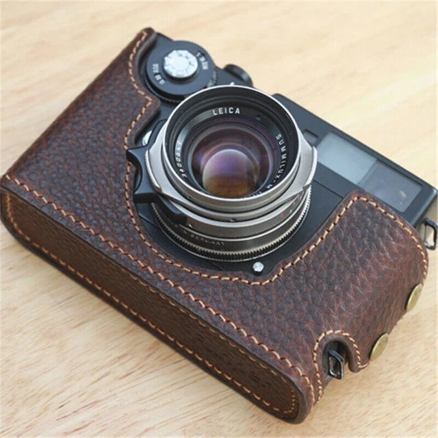Funper Handcraft Leica CL Cuero Media Estuche Película Cámara Cubierta Protectora Retro