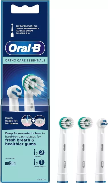 Braun Oral-B  3-teilig Aufsteckbürsten Ortho Care Essentials Kit