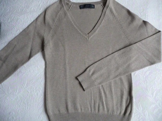 Gilet en tricot uni festonné pour fille Rose - 12 ans - Pull
