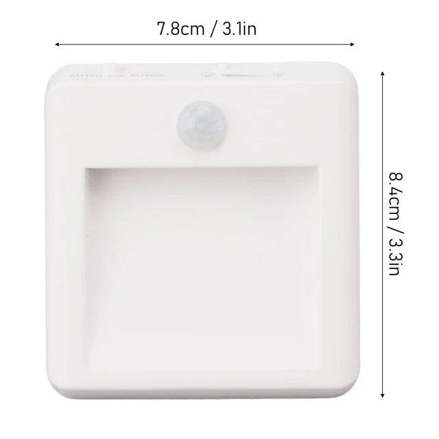 2 Pcs Plug In Night Light Mini Motion Sensor Night Light 2 Color EY