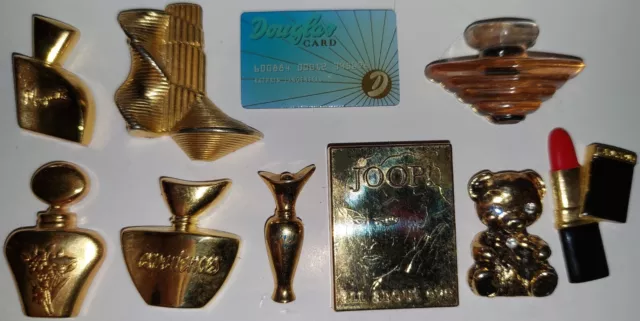 🎁Pin-Lot 10 Parfümerie Douglas Pins Montana Pafums Joop! Trésor Lancome Jolie💖