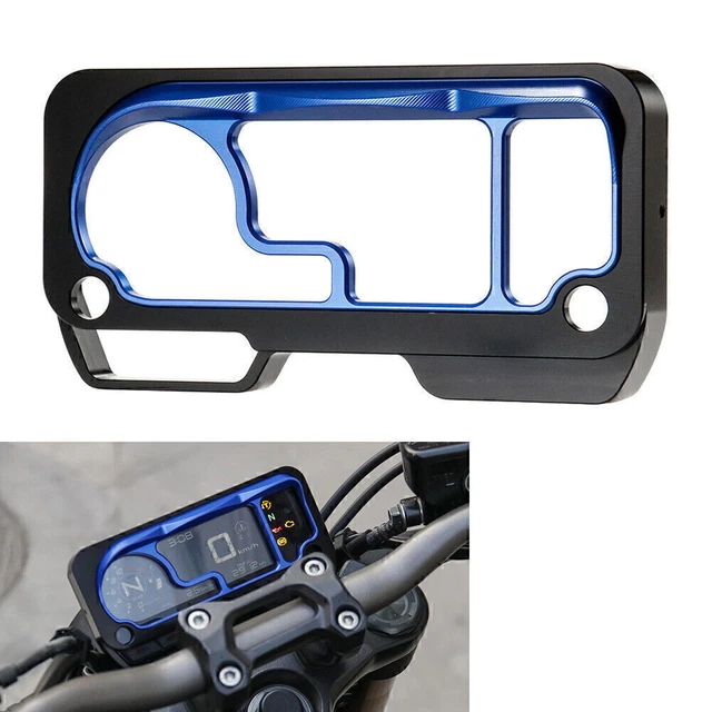 Copertura Protezione Tachimetro Moto CNC Alluminio per Honda CB650R 2019-2021 Blu