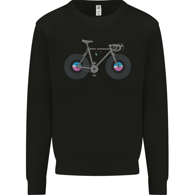 Cycling Music Cyclist Funny Bicycle Bike Mens Sweatshirt Jumper