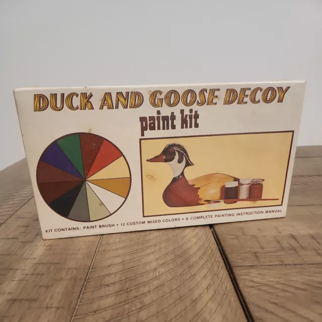 Kit de Pintura Señuelo de Pato y Ganso de Colección por Stoney Point Mfg EE. UU. Nuevo Sellado TAL CUAL