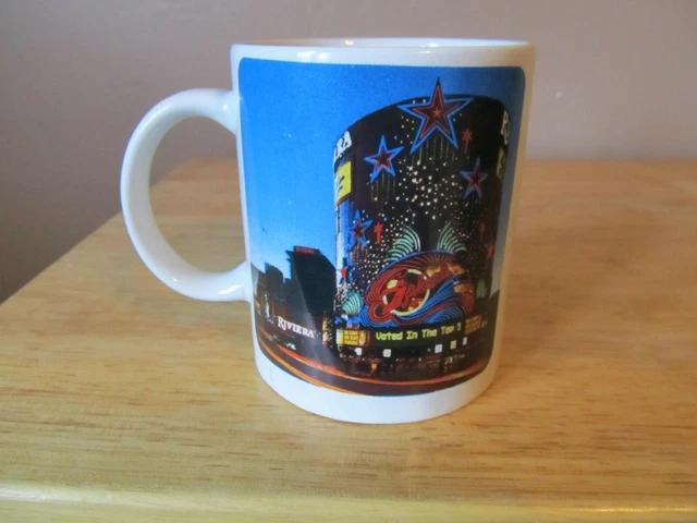 Vintage RIVIERA HOTEL & CASINO Las Vegas Ceramic Coffee Mug~VG Condition!