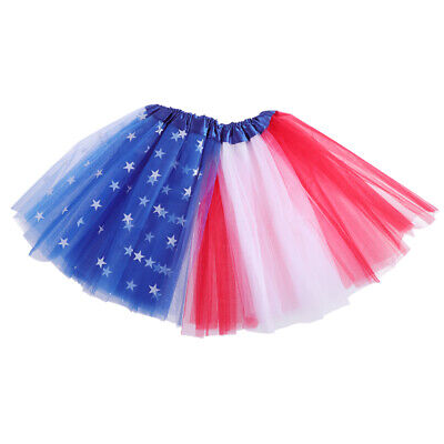 1 pz gonna tutù bandiera americana 4 luglio belle gonne garza per ragazze bambini