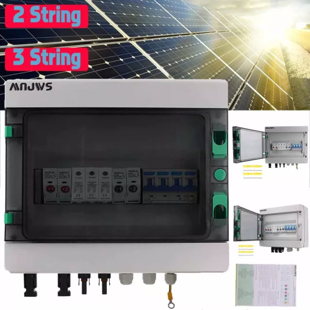 DC Solar Anschlusskasten Überspannungsschutz PV Photovoltaik 1 - 4