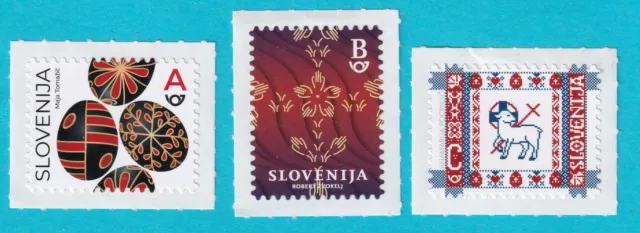 Slovenia 2023 MNH Ostern Painted Easter Egg Decoration Cloth Christian religion