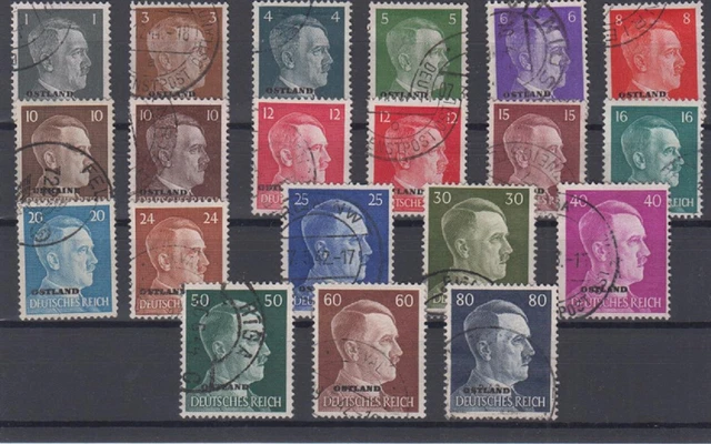 Deutsche Besetzung 2. Weltkrieg - Ostland Nr. 1 - 20 gestempelt (5)