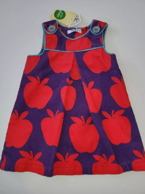 Baby Boden Apple Corduroy Pinnie Dress size 12-18 months NWT