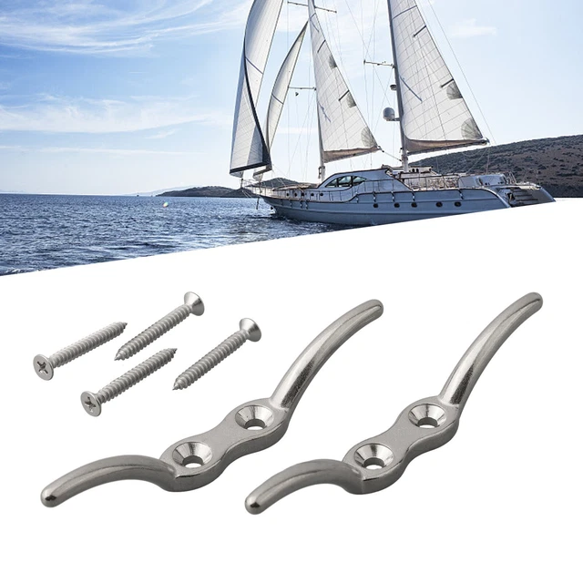 2 Taquets En Nylon Pour Bateau, Kayak - Crampon Fixation Corde - Décoration Marine