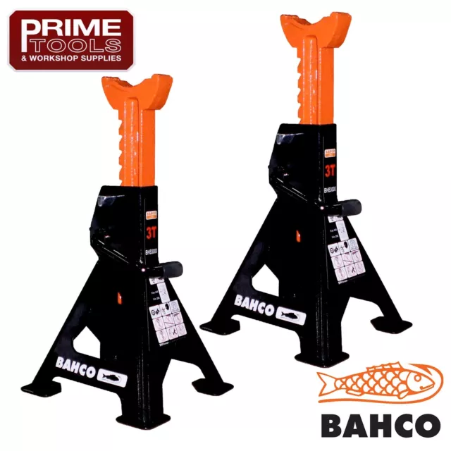 Bahco BH33000 Axle Stands 3 Tonne with click positioning system - PAIR