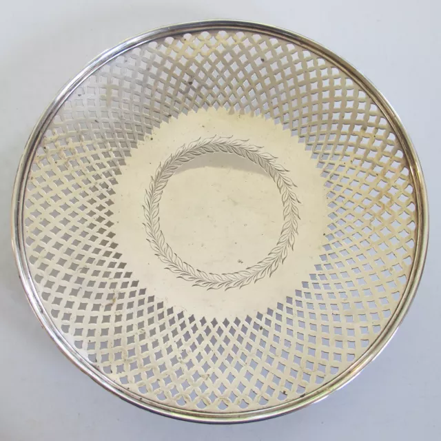 MAUSER Sterling Silver RETICULATED Pierced PLATTER - No Monogram