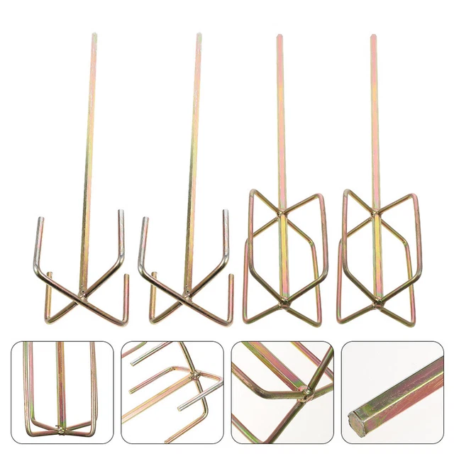 4 piezas batidora de mortero batidora mezcladora de pintura batidora de taladro eléctrico