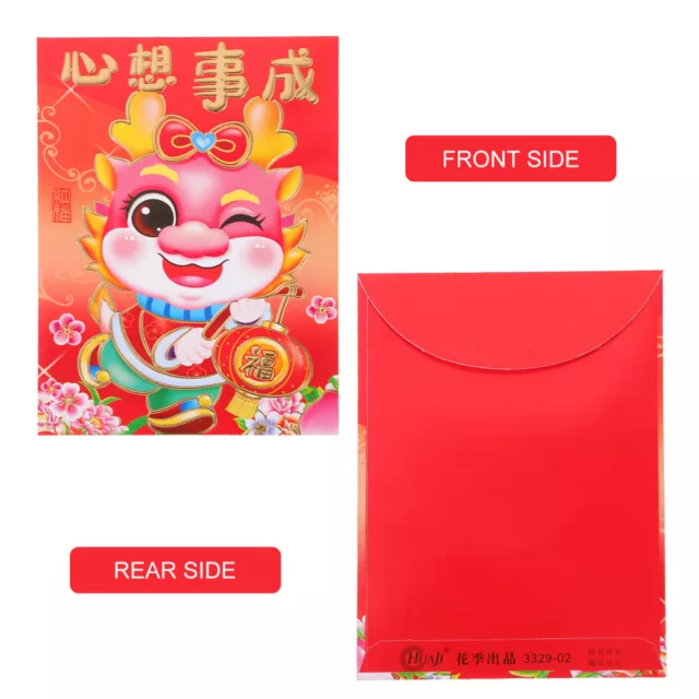 60 Pcs Money Packet 2024 Bag Traditional Red Pocket Pockets Chinese Envelope 2