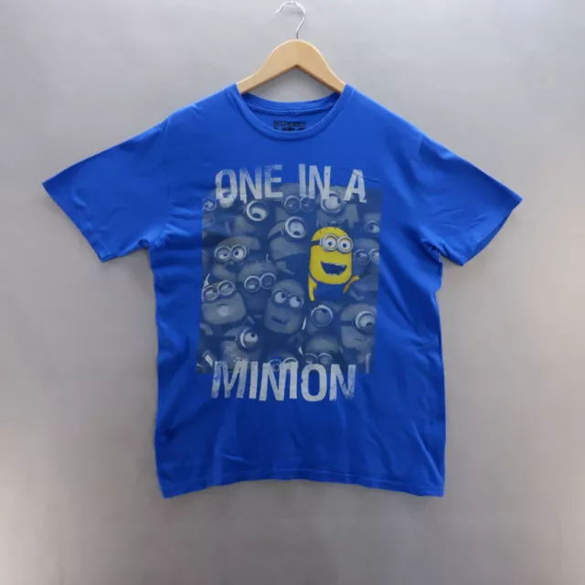 Despicable Me T Shirt Large Blue One In A Minion Cotton Graphic Print Mens