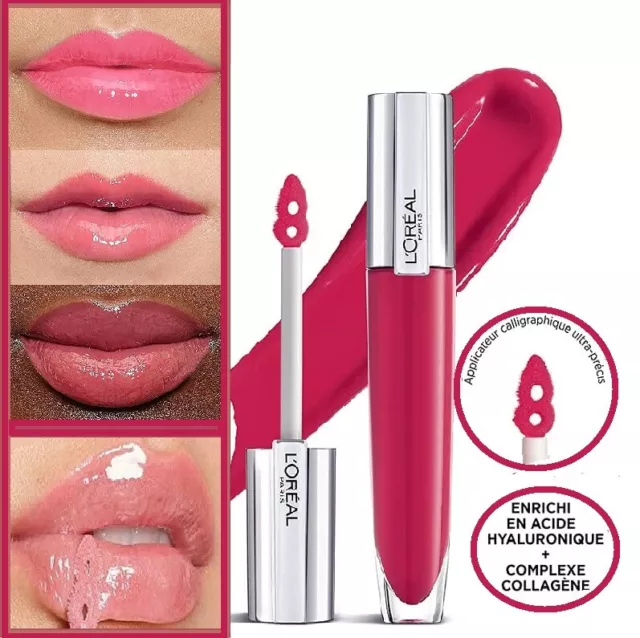 L'Oréal Rouge Gloss à Lèvres Effet Repulpant & Hydratant Plump 408 I ACCENTUATE