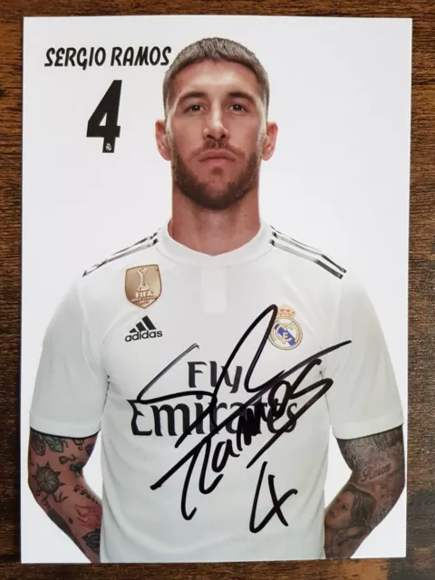 Sergio Ramos - Real Madrid Autogrammkarte - Signiert / Autogramm