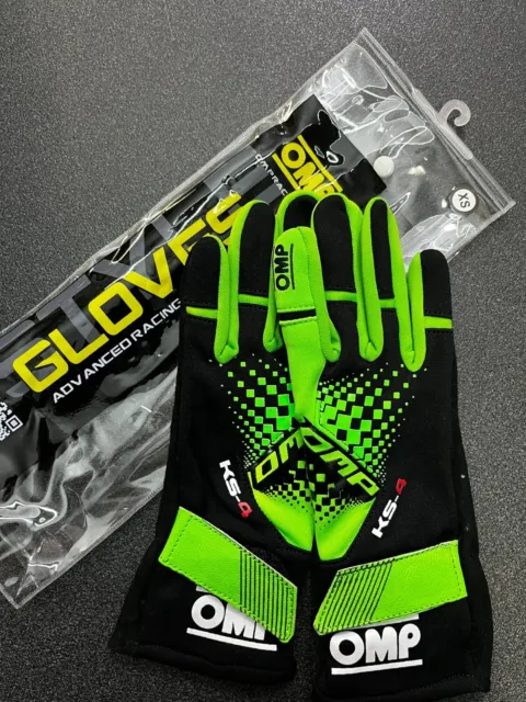 Kk02744E231Xs Ks-4 Gloves Verde Fluo/Nero Tg. Xs