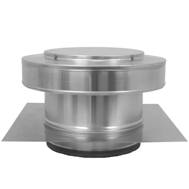 10 in. Diameter Aluminum Round Back Roof Jack Vent Cap for Existing Duct Work