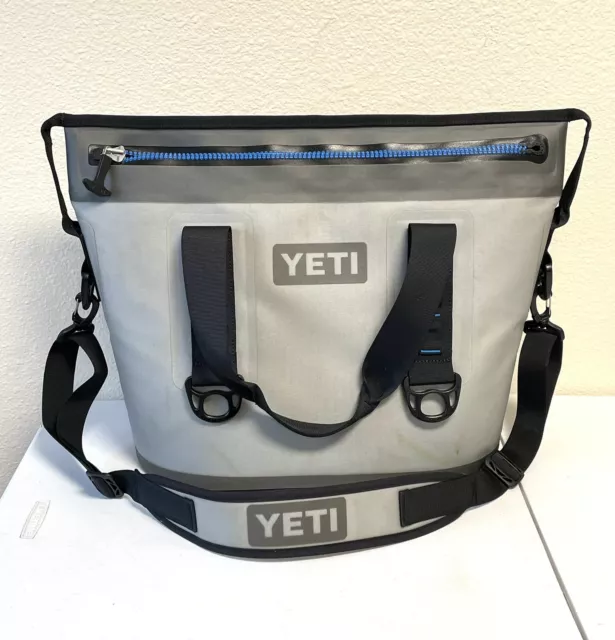 YETI Coolers - Hopper 40 - Soft-Sided Cooler - Fog Gray / Tahoe