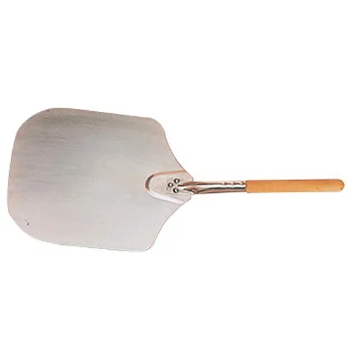 Pizza Peel Aluminum With Wood Handle, 12"Wx14"D Blade, 26" Overall Length