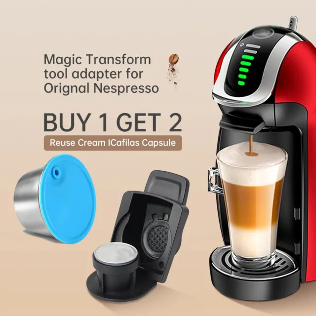 For Dolce Gusto Reusable Coffee Capsule Pod Convert Nespresoo Holder Adapter US