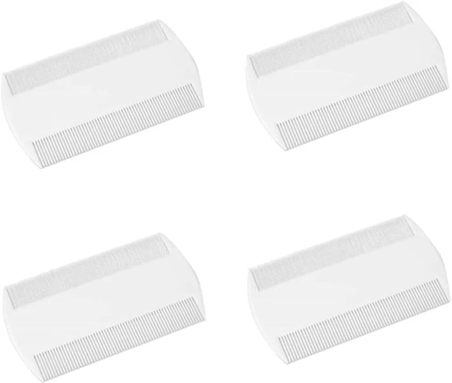 Bessy shop Lice Combs,4 pcs Durable Double Sided Nit Combs for Head Lice,Durabl
