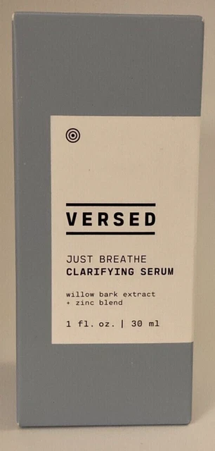 Versed Just Breathe Clarifying Serum with Willow Bark Extract + Zinc Blend 1 oz.