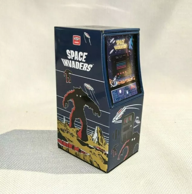 SPACE INVADERS Tin Coin Money Savings Piggy Bank Taito Taitronics 2015 (PL154)