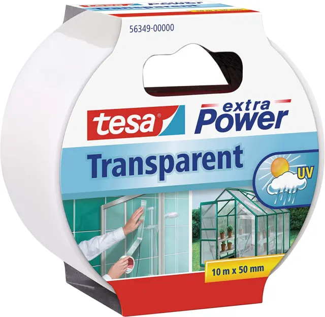Tesa Reparaturband Extra Power, Transparent, 10M X 50Mm