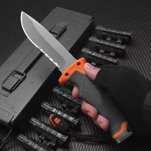 Camping Hunting Knife Emergency Survival Tactical Knife Fixed Blade Military Axe 2