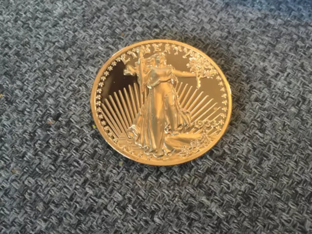 American Mint Liberty $ 20 gold plated commemorative High Relief