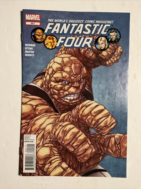 Fantastic Four #601 (2012) 9.2 NM Marvel High Grade Comic Book Hickman Cover