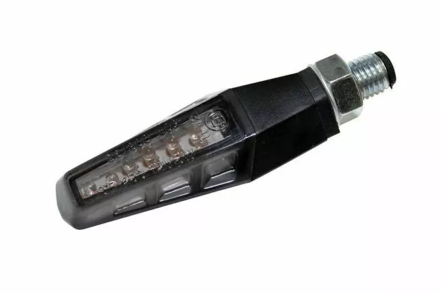 LED-Miniblinker GILL ShinYo getöntes Glas schwarz M10 E-geprüft Paar NEU