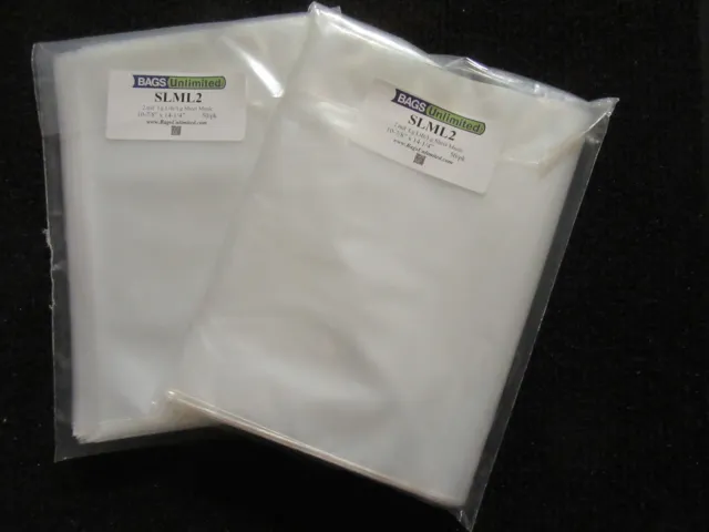 XL Magazine Bags (100 Bags) 10 7/8" x 14 1/4" Life Mags 2 Mil Thick
