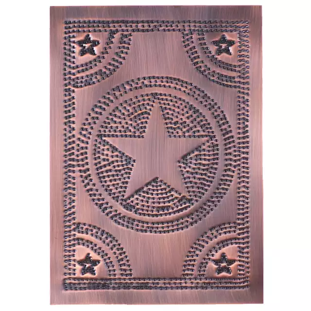 Regular Star Tin Panel in Solid Copper - 4