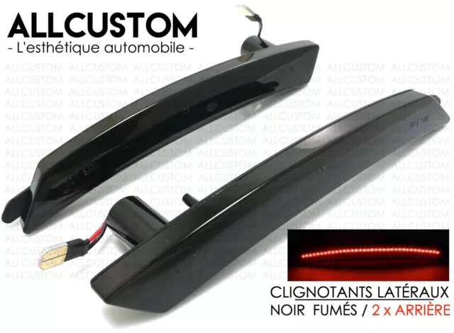 REAR SMOKED BLACK LED ARCH FENDER SIDE MARKER LIGHTS for MINI R55 R56 R57 Cooper