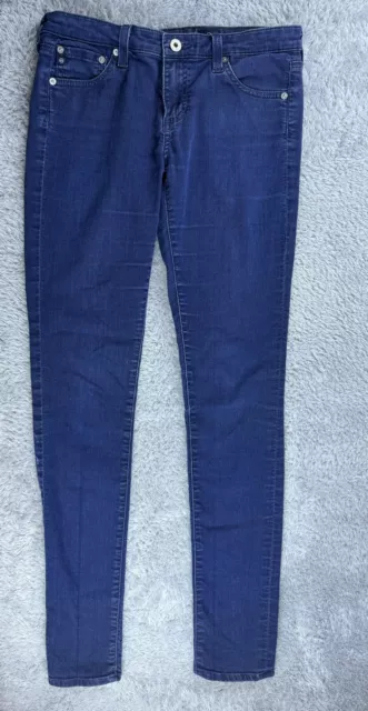 AG Adriano Goldschmied Jeans Size 28 The Legging Super Skinny Blue Slim Straight