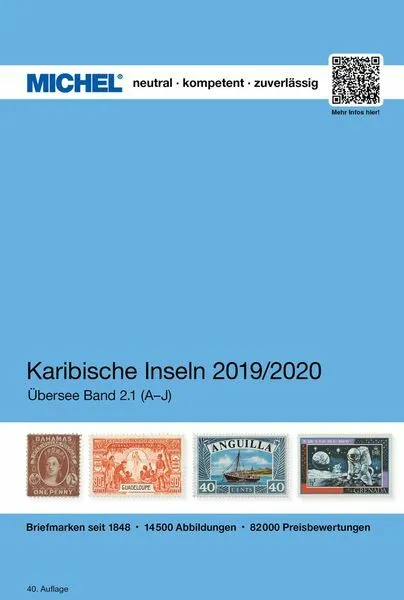Michel Übersee Karibische-Inseln-Katalog 2019/2020 (ÜK 2.1) - Band 1 (A-J)