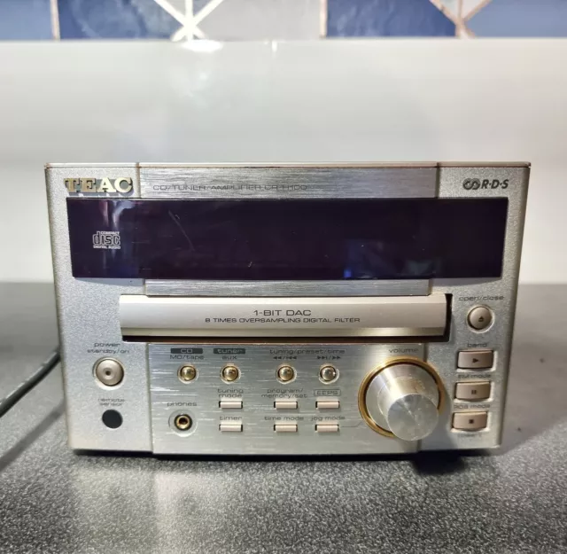 Teac CR-H100 Kompakt Hi-Fi CD RDS FM Analog Radio Digital - SCHALTET SICH NICHT EIN