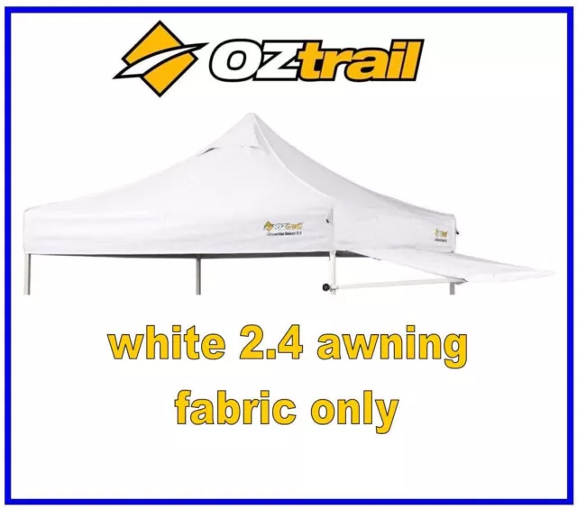 Oztrail Removable Gazebo Awning Kit WHITE Suits Deluxe 2.4m Gazebo - Markets