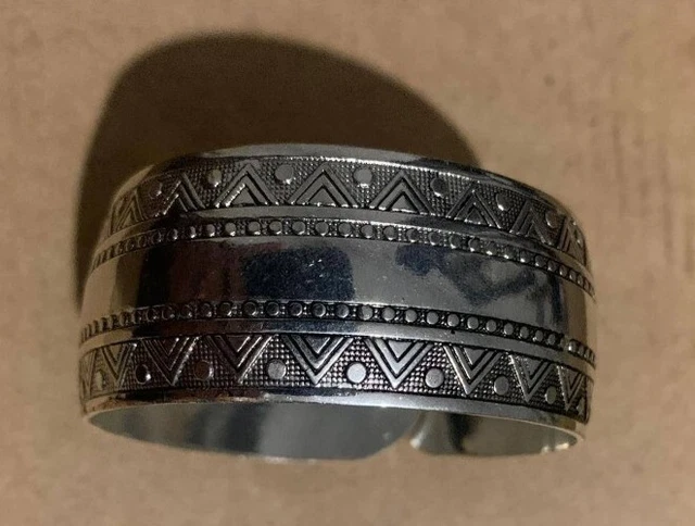 Handmade Silver Moroccan Cuff Tiznit Berber Bracelet Tribal Jewelry