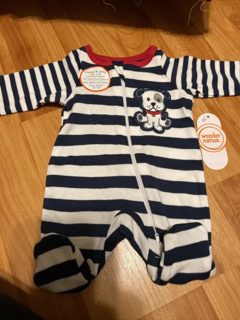 NEW ~ "DOG " Baby Boy Preemie Outfit / Reborn Sleeper Clothes